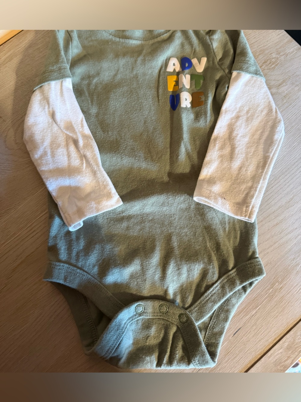 Garanimals Olive Green Infant Bodysuit 12 Month